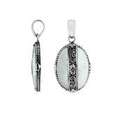 AP-6266-MOP Sterling Silver Pendant With Mother Of Pearl Jewelry Bali Designs Inc